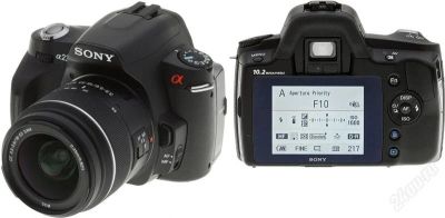 Лот: 2365931. Фото: 1. SONY ALPHA DSLR-A230+объектив... Цифровые зеркальные