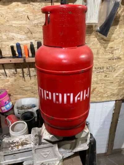 Лот: 17077656. Фото: 1. Баллон пропановый 12 л. Баллоны, газ в баллонах