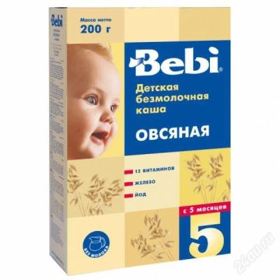 Лот: 4109718. Фото: 1. "Bebi" овсяная и гречневая каша... Детское питание