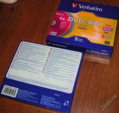Лот: 2125523. Фото: 1. DVD+RW 4.7Gb Slim (Verbatim) 5... CD, DVD, BluRay