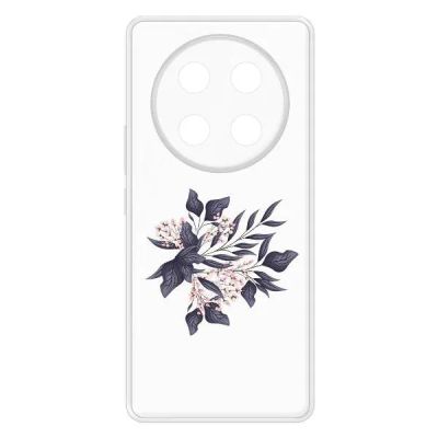 Лот: 25135438. Фото: 1. Чехол Krutoff Clear Case "Розовые... Чехлы, бамперы