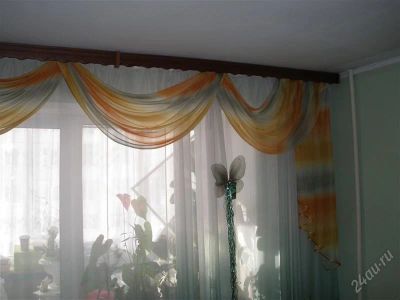 Лот: 770405. Фото: 1. карниз дерево 3.20 м. Шторы, тюль