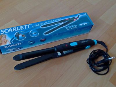 Лот: 9725653. Фото: 1. Щипцы для волос Scarlett SC-066. Укладка и стрижка волос, бритьё, эпиляция
