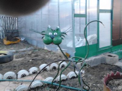 Лот: 9347639. Фото: 1. Кованный кот, подставка под горшок... Другое (для дачи, дома, огорода, бани, парка)