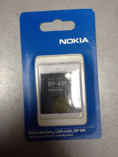 Лот: 6606584. Фото: 1. Аккумулятор оригинал Nokia BP-6M. Аккумуляторы