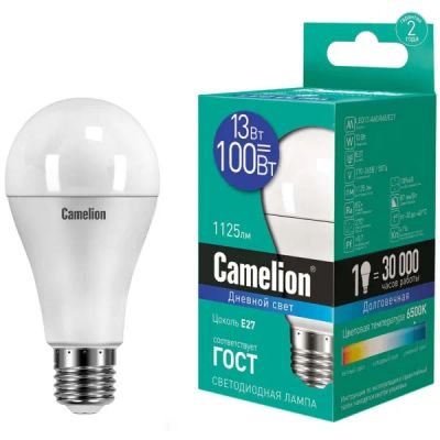 Лот: 24441268. Фото: 1. Светодиодная лампа Camelion LED13-A60... Лампочки