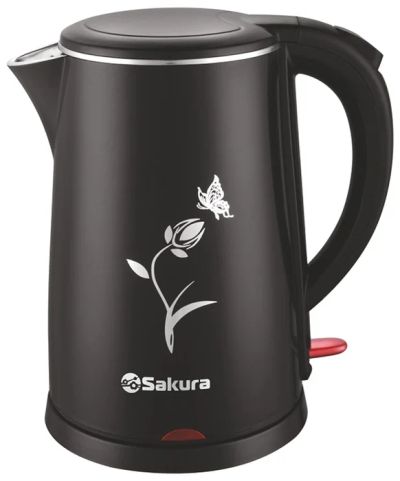 Лот: 20570208. Фото: 1. Чайник SAKURA 1,8л SA-2159BK диск... Чайники, кофемашины, кулеры
