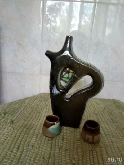 Лот: 9788895. Фото: 1. Коньячный набор.Ручная авторская... Рюмки, стопки