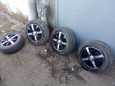 Лот: 11304497. Фото: 1. Литые диски с резиной skad dynamite... Шины на дисках