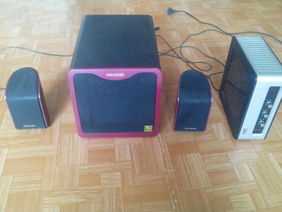 Лот: 4376986. Фото: 1. Колонки Microlab 2.1. Активные акустические системы