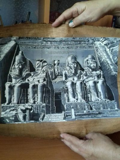 Лот: 10253982. Фото: 1. Картина на папирусе ( Египет ). Картины, рисунки