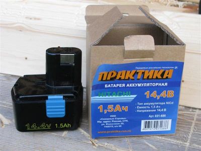 Лот: 1970250. Фото: 1. аккумулятор практика nicd 14,4в... Электроинструмент