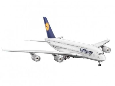 Лот: 10476270. Фото: 1. Модель самолета Airbus A380 Lufthansa. Авиамоделизм