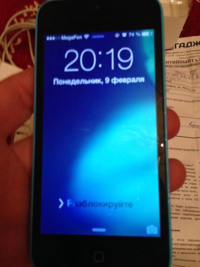 Лот: 5075157. Фото: 1. iphone 5c 16gb поддерживает наш... Смартфоны