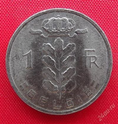 Лот: 2576740. Фото: 1. (№2128-2/LF) 1 франк 1978 (Бельгия... Европа