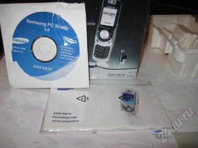 Лот: 235996. Фото: 1. Коробка от Samsung X 810 с документами... Кнопочные мобильные телефоны