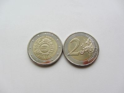 Лот: 12615372. Фото: 1. Кипр 2 евро 2012 " 10 лет наличному... Европа