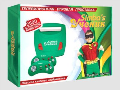 Лот: 3537243. Фото: 1. Dendy Simba's приставка "Ученик... Игровые приставки, консоли