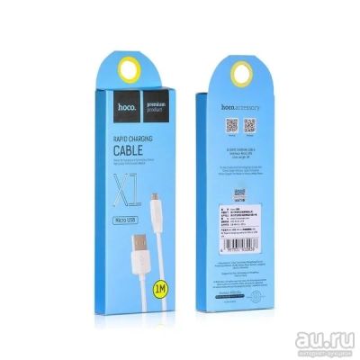 Лот: 11063287. Фото: 1. Hoco X1 microUSB. Оригинал! Гарантия... Дата-кабели, переходники