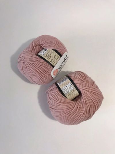 Лот: 16090219. Фото: 1. Пряжа Yarnart Jeans , 55% хлопок... Ткани, нитки, пряжа