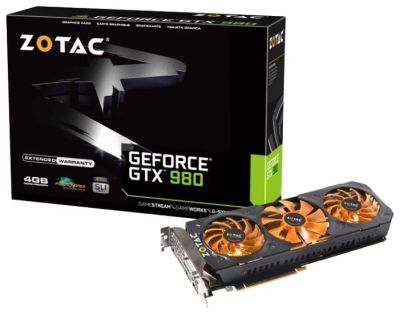 Лот: 9004758. Фото: 1. Видеокарта ZOTAC GeForce GTX980... Видеокарты