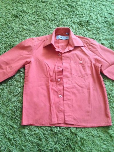Лот: 7352656. Фото: 1. Рубашка нарядная,розовая мальчику. Рубашки, блузки, водолазки