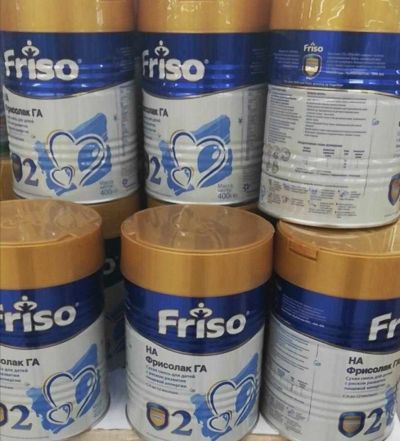 Лот: 14722046. Фото: 1. Смесь Фрисолак ГА 2 friso гипоаллергенная... Детское питание