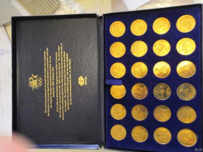 Лот: 14586535. Фото: 1. Набор монет-жетонов Олимпиада... Сувенирные банкноты, монеты