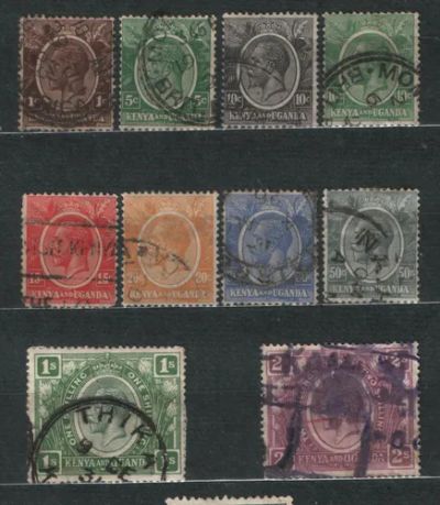 Лот: 25780617. Фото: 1. Брит. Кения и Уганда 1922-27 KGV. Марки