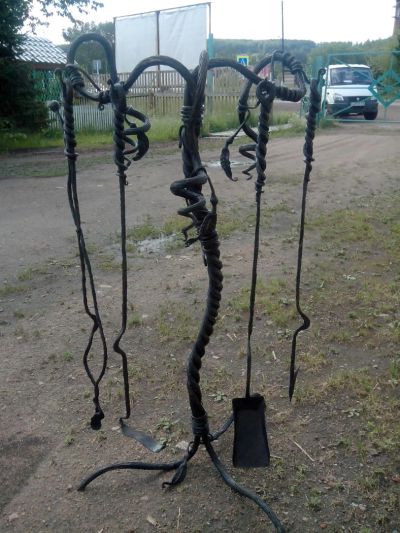 Лот: 4309053. Фото: 1. набор для камина. Другое (предметы интерьера)