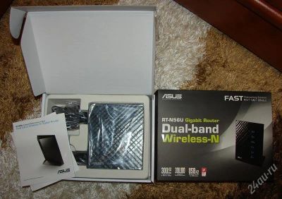 Лот: 2041109. Фото: 1. Беспроводной маршрутизатор Asus... Маршрутизаторы (роутеры)