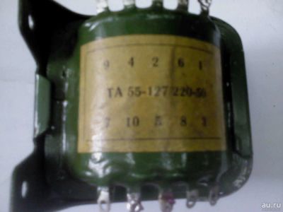 Лот: 9610947. Фото: 1. Трансформатор анодный ТА55. Трансформаторы, катушки