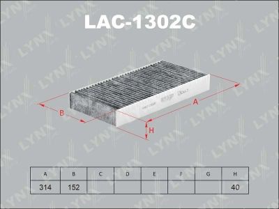Лот: 13357004. Фото: 1. Lynx LAC-1302C Салонный фильтр. Расходные материалы