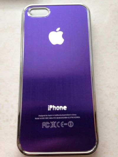 Лот: 4230984. Фото: 1. Чехол iPhone 5 / 5s фиолетовый... Чехлы, бамперы