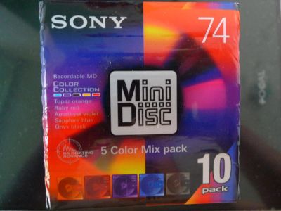 Лот: 9619337. Фото: 1. Мини-диск minidisc MD Sony 74... CD, DVD, BluRay