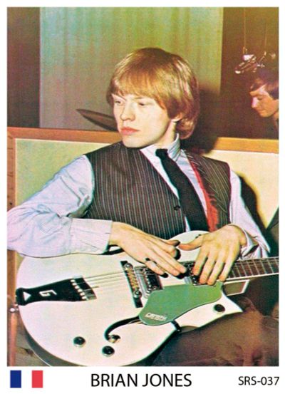 Лот: 10615285. Фото: 1. Rolling Stones Brian Jones коллекционная... Наклейки, фантики, вкладыши