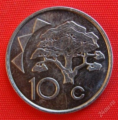 Лот: 1581581. Фото: 1. (№554) 10 центов 2002 (Намибия... Африка