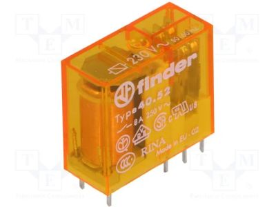 Лот: 8119957. Фото: 1. Реле finder 40.52. Реле, тумблеры, переключатели