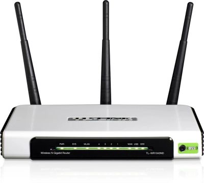 Лот: 3208284. Фото: 1. Гигабитный N-роутер TP-LINK TL-WR1043ND. Маршрутизаторы (роутеры)