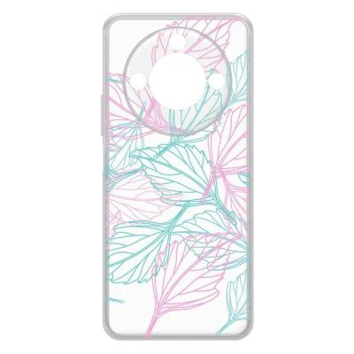 Лот: 25086765. Фото: 1. Чехол Krutoff Clear Case "Листья... Чехлы, бамперы