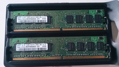 Лот: 4399450. Фото: 1. Память DDR2 PC2-6400 Samsung 1Гб... Оперативная память
