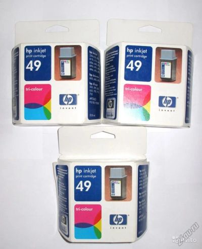 Лот: 5712521. Фото: 1. Картридж Hp inkjet 49 tricolor. Картриджи, расходные материалы