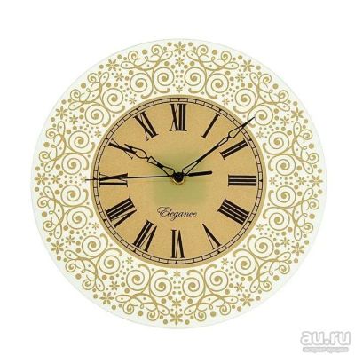 Лот: 8167138. Фото: 1. Часы круглые "Узоры" д-30 см. Часы настенные, настольные