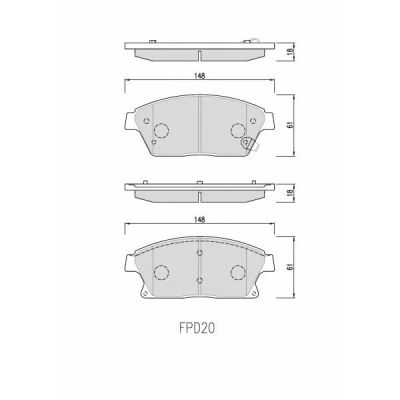 Лот: 16115078. Фото: 1. FPD20 \13412809\ HANKOOK FRIXA... Другое (автозапчасти)
