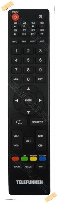 Лот: 15906818. Фото: 1. Пульт TELEFUNKEN JKT-91, TF-LED32S22T2... Пульты ДУ