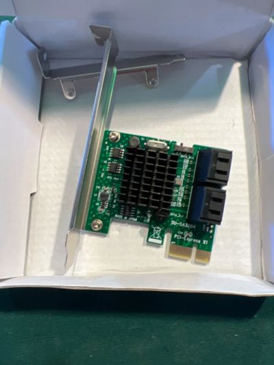 Лот: 20663114. Фото: 1. Контроллер PCI-e x1 sata x4. Платы расширения, контроллеры, доп. порты
