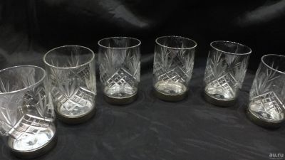 Лот: 13637603. Фото: 1. Рюмки стопки тонкий хрусталь донце... Рюмки, стопки