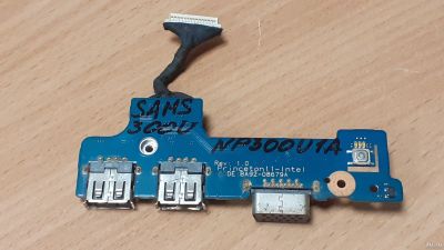 Лот: 18476555. Фото: 1. Кнопка включения и разъемы USB... Шлейфы, кабели, переходники
