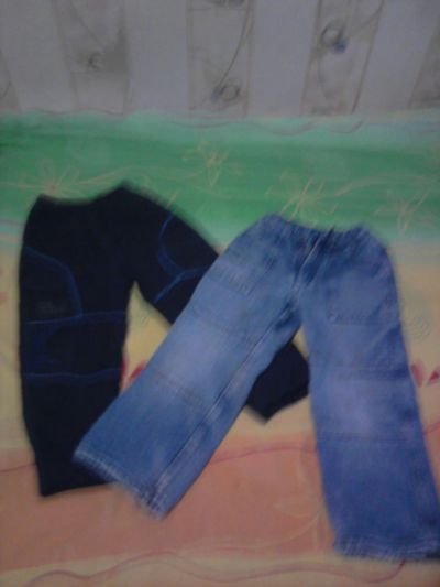 Лот: 6210605. Фото: 1. штаны теплые + джинсы. Брюки, шорты, джинсы