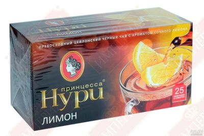 Лот: 13687954. Фото: 1. Чай Нури (пак) Лимон 25пак. Чай, кофе, какао